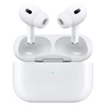 هدفون بلوتوثی اپل مدل AirPods Pro 2nd Generation با نویز کنسلینگ فعال (ANC)، نویز کنسلینگ میکروفون (ENC)، درگاه شارژ USB Type-C، با قابلیت شارژ بی‌سیم، دارای میکروفون دوگانه از نوع Beamforming، مقاومت در برابر رطوبت و عرق
