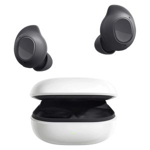 هدفون بلوتوثی سامسونگ مدل Galaxy Buds FE با نویز کنسلینگ فعال (ANC)، درگاه شارژ USB Type-C، دارای میکروفون دوگانه، مقاوم در برابر رطوبت و عرق